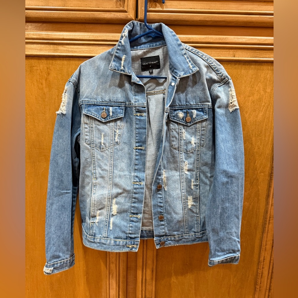 Distressed Denim Jacket